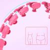 Fitness Hula Hoop, Magnetic Field Therapy Abdominal Massage 360 Degrees can be Adjusted Without Falling Off The Fitness Ring, Aggravating Exercise Special Female Thin Waist Belly/Blue/M view 3