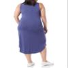 Amazon Essentials Women's Jersey Regular-Fit Sleeveless v-Neck Midi Dress (Previously Daily Ritual), Medium Blue, X-Small view 4