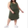 Amazon Essentials Women's Jersey Regular-Fit Sleeveless v-Neck Midi Dress (Previously Daily Ritual), Forest Green, X-Large view 3
