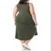 Amazon Essentials Women's Jersey Regular-Fit Sleeveless v-Neck Midi Dress (Previously Daily Ritual), Forest Green, X-Large view 4