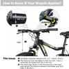 RAYMACE Bicycle Basket Dog Bike Handlebar Basket Front,Folding Detachable Quick Release Easy Install,Cycling Picnic Bag (Floral) view 2