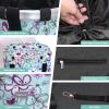 RAYMACE Bicycle Basket Dog Bike Handlebar Basket Front,Folding Detachable Quick Release Easy Install,Cycling Picnic Bag (Floral) view 4