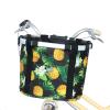 RAYMACE Bicycle Basket Dog Bike Handlebar Basket Front,Folding Detachable Quick Release Easy Install,Cycling Picnic Bag (Ananas) view 1