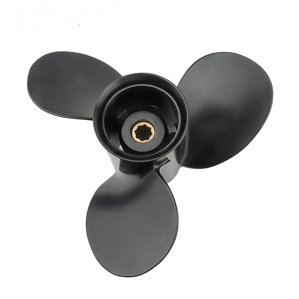 OVERSEE 48-828158A12 Propeller for Mercury New Black Max 9x10.5 Prop 6-15hp 48-828158A12 Outboard Motor
