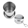 Ayrsjcl 1pc Folding Cup Portable Stainless Steel Retractable Cup Drinkware for Traveling Hiking Camping Picnic 140ml view 2
