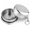 Ayrsjcl 1pc Folding Cup Portable Stainless Steel Retractable Cup Drinkware for Traveling Hiking Camping Picnic 140ml view 3