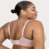 Curvy Couture Women's Plus Size Luxe Lace Underwire Bra, Blushing Rose, 42H view 2
