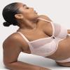 Curvy Couture Women's Plus Size Luxe Lace Underwire Bra, Blushing Rose, 42H view 3