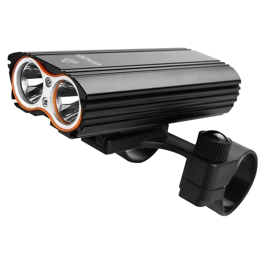 UOOD Rechargeable LED Bike Lights - with 2 LEDs 2400 Lumen Bike Headlight, Cycle Lights for Road & Mountain Riding, Easy to Fit Wider Vision