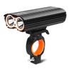 UOOD Rechargeable LED Bike Lights - with 2 LEDs 2400 Lumen Bike Headlight, Cycle Lights for Road & Mountain Riding, Easy to Fit Wider Vision view 3