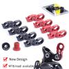 Extra Long MTB Road Bike Rear Derailleur Hanger Extender Extension with M10 Screw for 34-52T Cassette Kit (Red) view 2