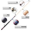 MoyanSuper 58 inch Set of 2 Pool Cue Sticks, 2 Piece Maple Billiard Cue Stick 20 Oz Great for House or Bar view 2