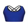 Yartina Kids Girls Sport Bra Solid Color Racer Back Criss Cross Tanks Top for Yoga Dance Gymnastics Royal Blue 16 Years view 1