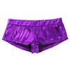 vastwit Womens Shiny Metallic High Waisted Booty Shorts Hot Pants Festival Rave Dance Bottoms Clubwear Purple Low Waist Large view 4