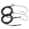 1/0-13/0 Shark Surf Rigs with 9.8ft 49-Strands Steel Leader(380-400Pound),Deep Sea Hooks for Big Fish (11/0-2 Packs) view 1