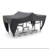Icegrey Ping Pong Table Dust Covers Oxford Fabric Waterproof Outdoor Rain Wind Sun UV Resistant Heavy Duty Tennis Table Storage Cover Black 280x152x76cm view 1