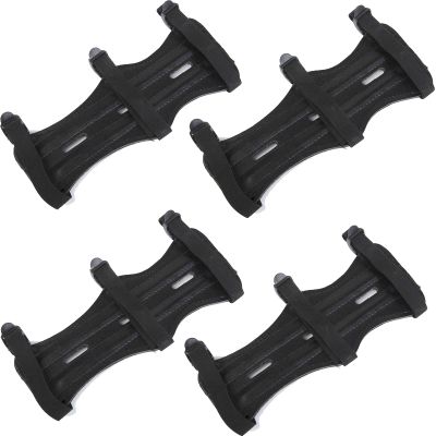 OBTOUTDOOR Arm Guard Leather Forearm Protector Gear Breathable Adjustable 3 Straps Bow Hunting Shooting Archery Accessories (4 Pack)