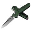 Benchmade - Mini Osborne, Every Day, Outdoor, Folding Knife, Reverse Tanto Blade with Green Aluminum Handle (945) view 1