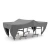 Icegrey Ping Pong Table Dust Covers Oxford Fabric Waterproof Outdoor Rain Wind Sun UV Resistant Heavy Duty Tennis Table Storage Cover Grey 280x152x76cm view 1