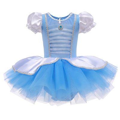 HIHCBF Baby Girls Cinderella Princess Leotards Ballet Dance Skirted Tutus Dancewear Halloween Christmas Party Fancy Dress
