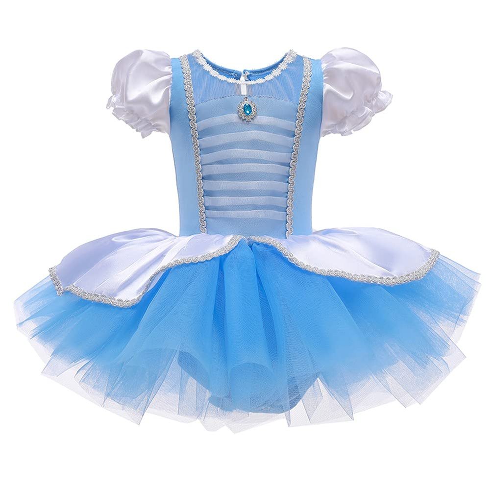 HIHCBF Baby Girls Cinderella Princess Leotards Ballet Dance Skirted Tutus Dancewear Halloween Christmas Party Fancy Dress