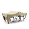 Icegrey Ping Pong Table Dust Covers Oxford Fabric Waterproof Outdoor Rain Wind Sun UV Resistant Heavy Duty Tennis Table Storage Cover Beige 280x152x76cm view 1