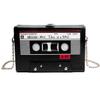 KUANG! Women Retro Tape Shaped Clutch Hundred Dollar Bill Box Shoulder Bag Elegant Evening Crossbody Handbag (A-Black) view 1