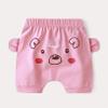 QinCiao Baby Infant Girls Boys Cotton Cartoon Printed Bloomers Loose Shorts Diaper Cover Summer Short Pants Pink 12-18 Months view 2
