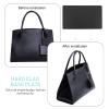 EXCEART 8pcs Handbag Base Shaper Black Plastic Liner for Tote Purse Bag Bottom Insert for Handbag Structure and Support for Craft Projects and Everyday Use view 2