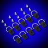 Cyrank 10pcs Kayak D Ring, D Ring Fishing Rigging D-Ring Kayak Deck Rigging Kit Boat D Ring Kayak Fishing Accessories for Boat Canoe Kayak view 3