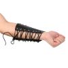 OBTOUTDOOR Archery Arm Guards Forearm Protector Gear Bracers Leather Recurve Compound Bow Hunting Target (Black) view 4