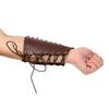 OBTOUTDOOR Archery Arm Guards Forearm Protector Gear Bracers Leather Recurve Compound Bow Hunting Target (Brown) view 2
