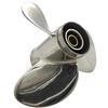 CAPTAIN Propeller 9.25x11 Fit Tohatsu Outboard Engine FMFS9.9 FMFS15 FMFS18 FMFS20 14 Tooth Spline 3BAB64524-1 Stainless Steel view 4
