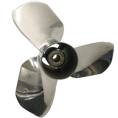 CAPTAIN Propeller 12x13 Fit Tohatsu Outboard Engine 35hp 40hp 50hp 13 Tooth Spline 353B64106-0 Stainless Steel