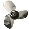 CAPTAIN Propeller 12x13 Fit Tohatsu Outboard Engine 35hp 40hp 50hp 13 Tooth Spline 353B64106-0 Stainless Steel view 1