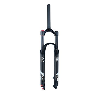 Jejy 26 in Xc MTB Suspension Fork 1 1/8 Threadless Less, 26/27.5/29 Mountain Bicycle Air Fork Remote Lockout/Manual Lockout Shock Absorber (Color : Straight Manual Lockout, Size : 26)