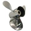 Captain Propeller 9.9x14 Fit Tohatsu Outboard Engine 25HP 30HP 10 Tooth Spline 349B64529-1 Stainless Steel view 3