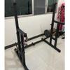 Adjustable Squat Rack Bench Press Barbell Rack Multi-Function Bracket One-piece Weightlifting Rack Home Gym Strength Training Rack Squat Rack (Color : Black, Size : 117 * 92*(103~163) cm) view 3