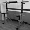 Adjustable Squat Rack Bench Press Barbell Rack Multi-Function Bracket One-piece Weightlifting Rack Home Gym Strength Training Rack Squat Rack (Color : Black, Size : 117 * 92*(103~163) cm) view 4