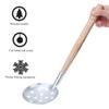 Okuyonic Ice Fishing Scoop, 2PCS Silver Ice Skimmer Scoop for Ice Fishing, Extra-Large Ladle For Scooping Out Ice While Ice Fishing view 3