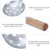 Okuyonic Ice Fishing Scoop, 2PCS Silver Ice Skimmer Scoop for Ice Fishing, Extra-Large Ladle For Scooping Out Ice While Ice Fishing view 4