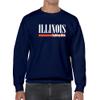 UGP Campus Apparel AW1274 - Illinois Fighting Illini Boldline Crewneck Sweatshirt - Large - Navy view 4