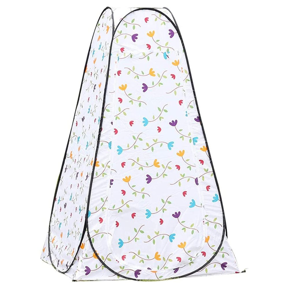 JNYB Portable Privacy Shower Toilet Camping Pop Up Tent Small Flower Color Outdoor Dressing Tent/Outdoor Toilet Tent with Zippered Carrying Bag