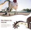 Jeanoko Cowboy Spurs for Men/Women, Horse Riding Horse Spurs Boot Low Carbon Steel Hand Sculpture Elegant Cowboy Boot Decoration view 3