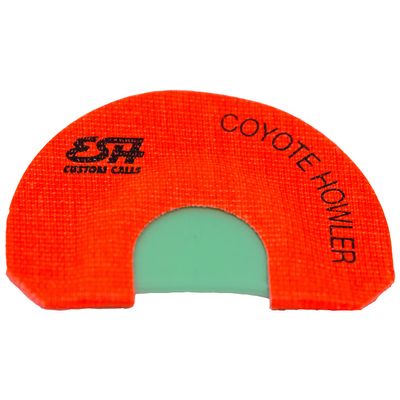 ESH Custom Calls Coyote Call Howler - Triple Reed Predator Mouth Call - Diaphragm Predator Call for Coyote Hunting - Coyote Howler Locator for Hunters (Green and Black)