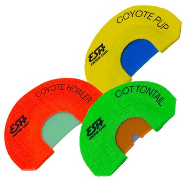 ESH Mouth Coyote Call Combo Pack Set of 3 Realistic Coyote Calls for Hunting Compact Mouth Calls & Trapping Supplies Coyote Hunting Gear for Beginners & Pro Hunters
