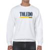 UGP Campus Apparel AW1274 - Toledo Rockets Boldline Crewneck Sweatshirt - Large - White view 4