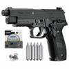 Sg Sauer P226 Air Pistol with CO2 12 Gram (5 Pack) and 500 Pellets Bundle (Black), 8.25 Inch view 1