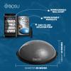 BOSU Exercise Ball, BT Pro Balance Fitness Core and Cardio Training Inflatable Rubber Home Gym Equipment for Full Body Strength Workouts, Grey & Black view 2