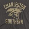 Charleston Southern University Official One Color CSU Buccaneers Logo Unisex Adult T-Shirt, Charcoal, 5X-Large view 2